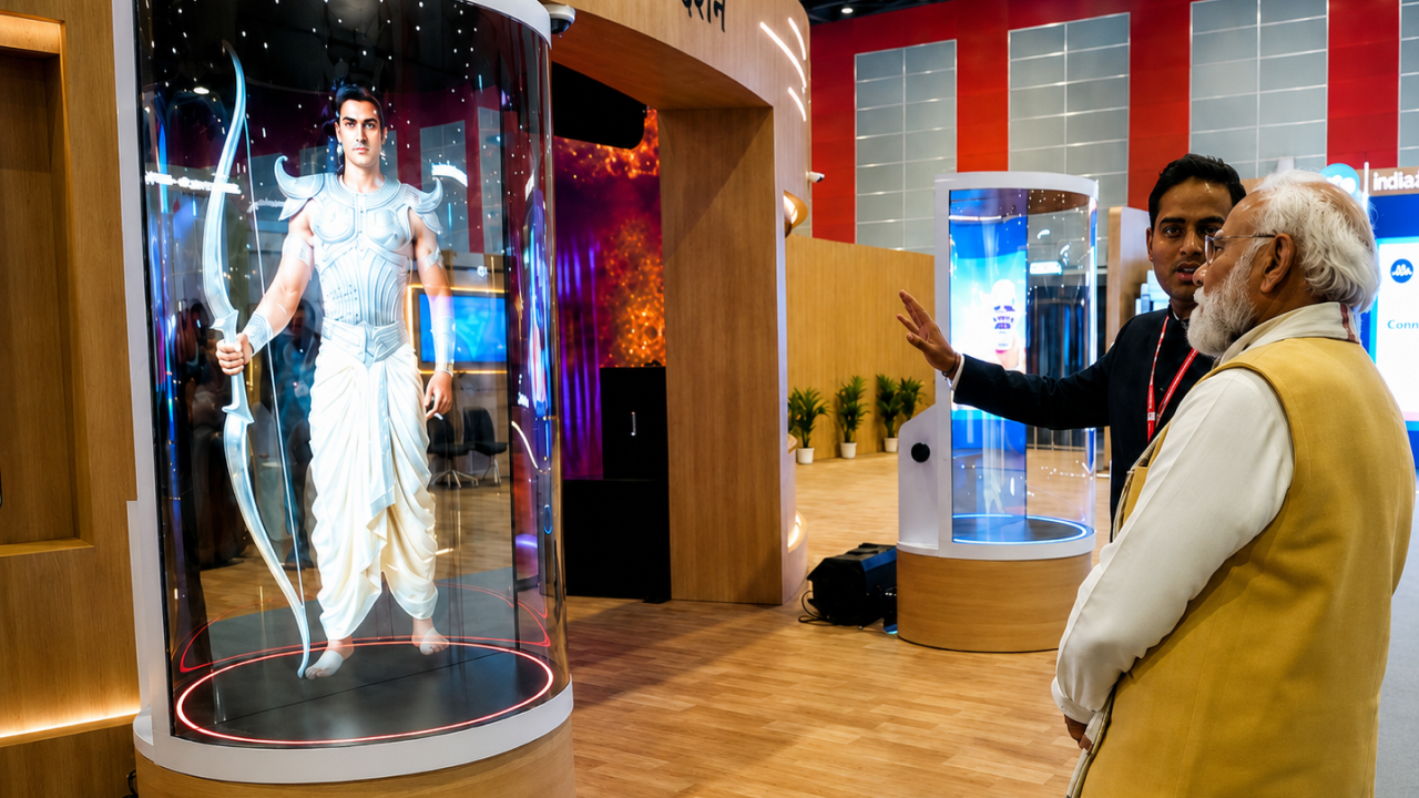 Interactive experience with holoboz at ai impact